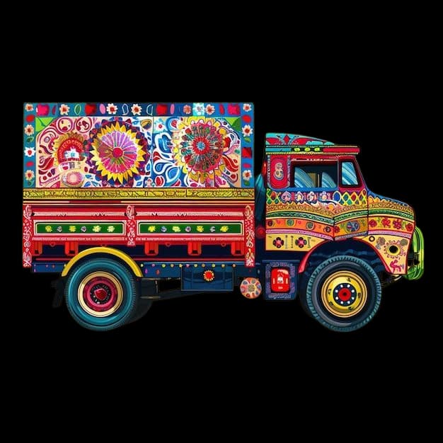 Decorated Indian Truck